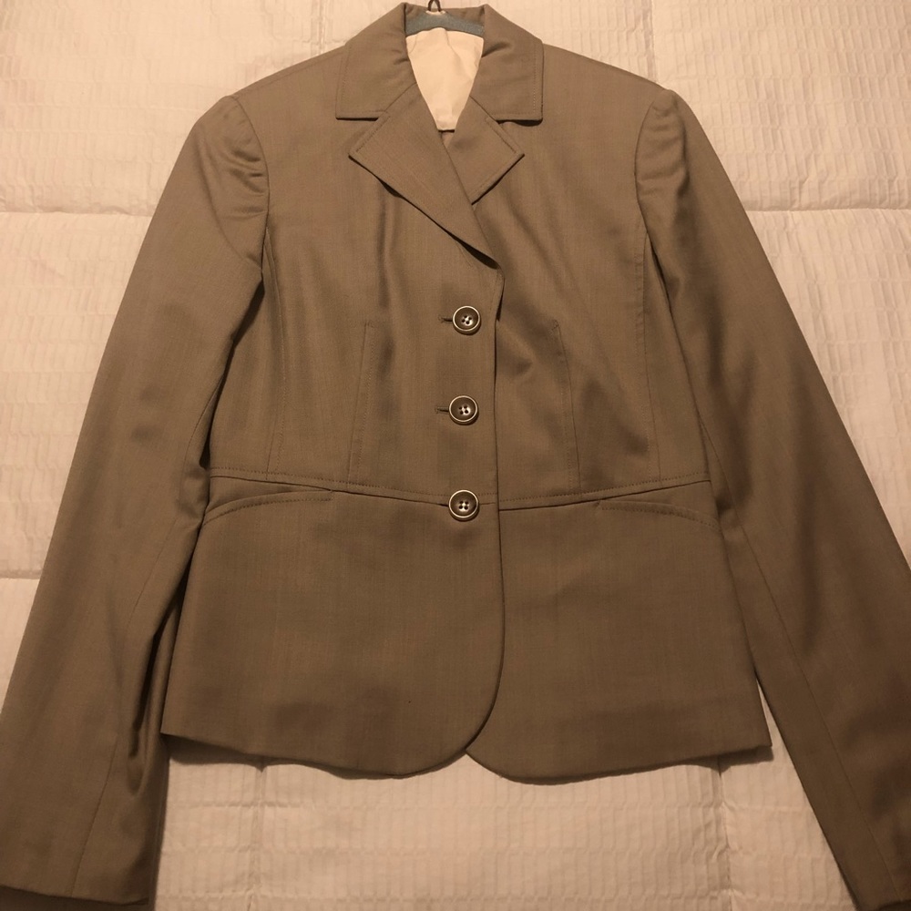 Khaki Ann Taylor blazer